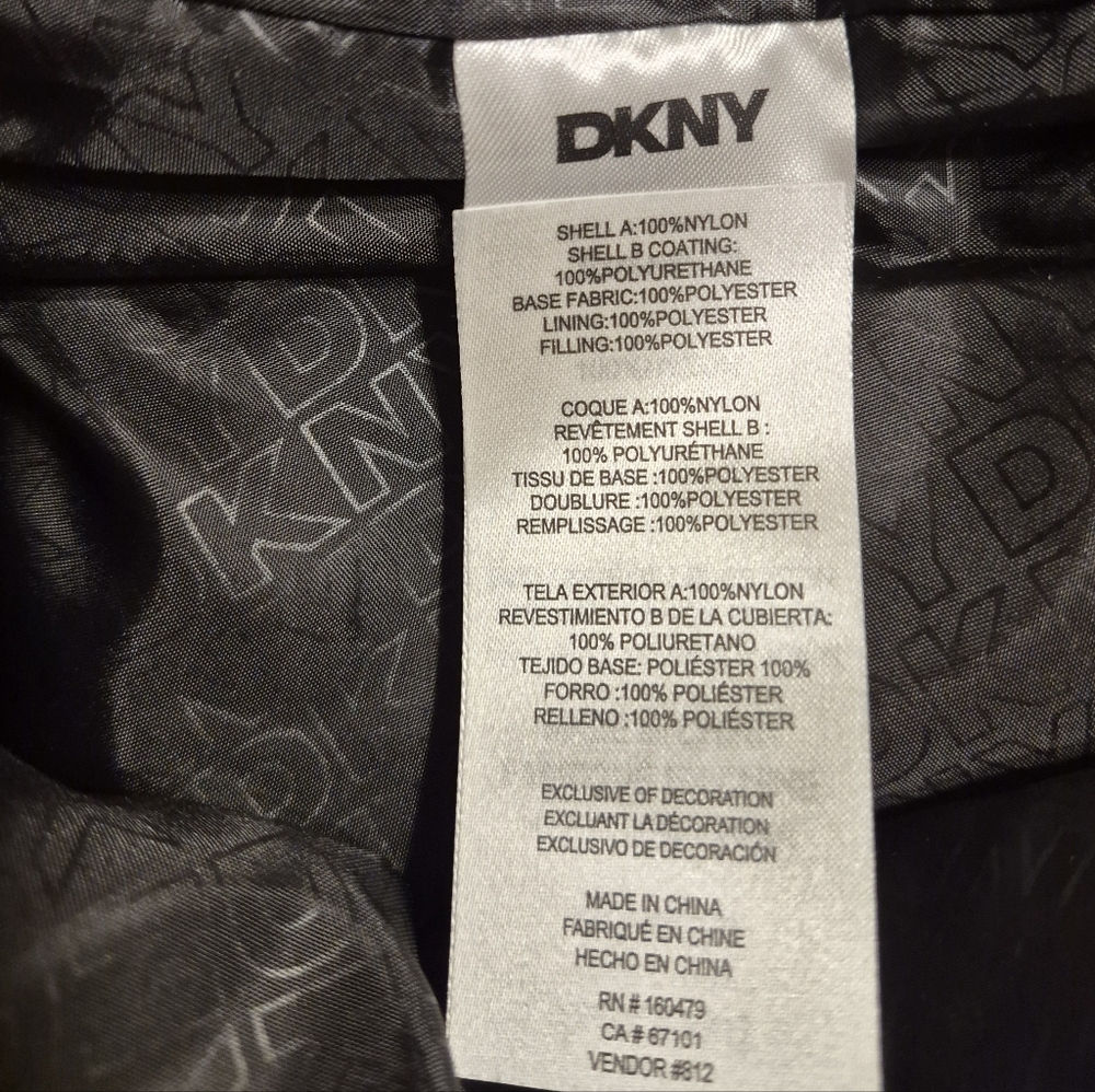 Donna Karan Unisex Vibrant Amber Quilted Zipper Sleeveless Vest Size Medium - Picture 7 of 12